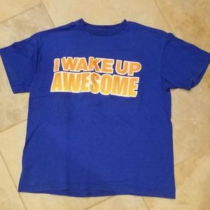 Boys blue tshirt, size 8